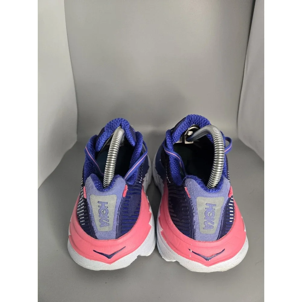 HOKA ONE ONE Bondi 5 Wide Running Shoes Womens Size 7 D Blue Pink 1013605 BSTW